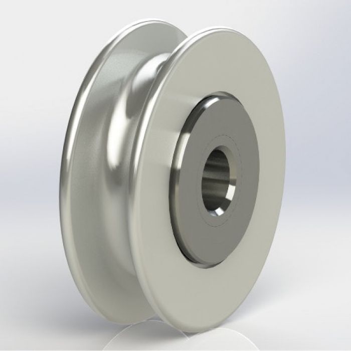CP Series Pulley, Plated Steel, Ball Bearing